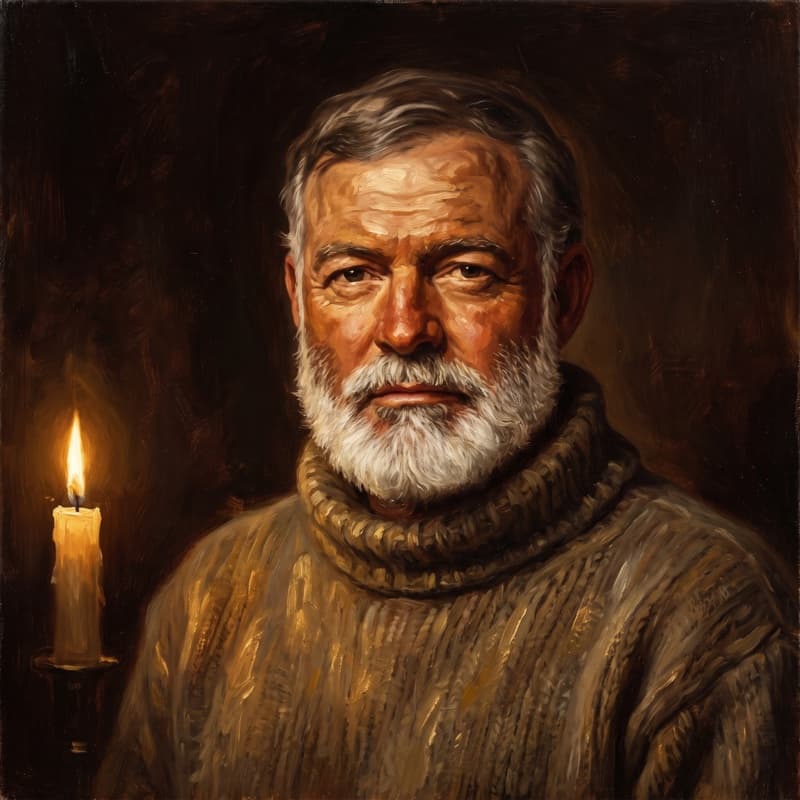 Portrait of Ernest Hemingway