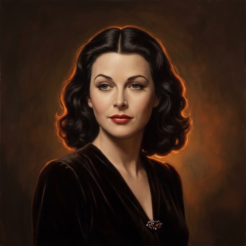 Portrait of Hedy Lamarr