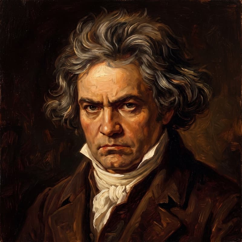 Portrait of Ludwig van Beethoven