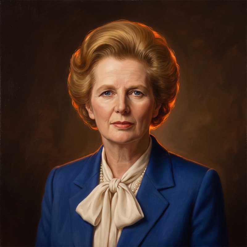 Portrait of Margaret Thatcher
