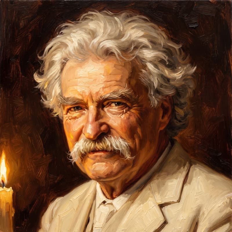 Portrait of Mark Twain