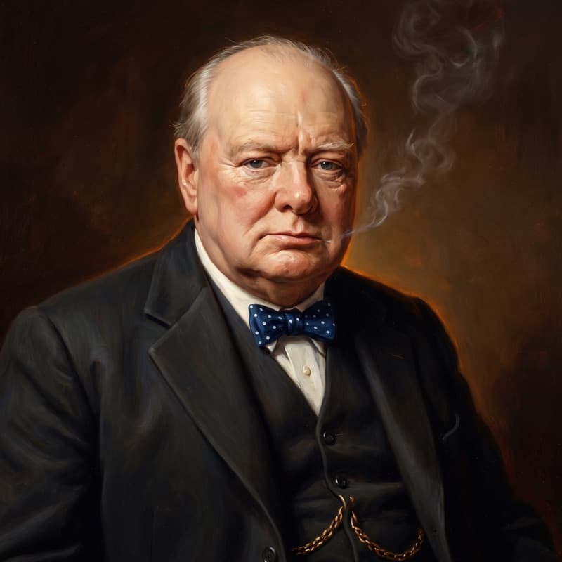 Portrait of Winston Churchill